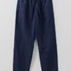Alfie Garment Dyed Herringbone Pants