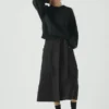 Apron Wrap Cotton Canvas Skirt