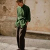 Arlo Overdyed Stripe Cotton Linen Jacket