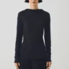 Aster High Neck Wool Lyocell Tee