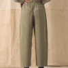Barrel Leg Organic Cord Pants