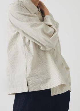 Baya Patch Pocket Stripe Organic Cotton Shirt