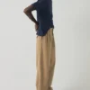 Bill Cotton Canvas Wide Leg Pants