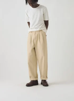 Bill Cotton Canvas Wide Leg Pants
