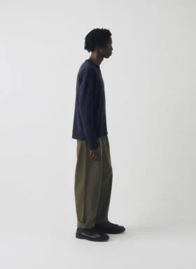 Bill Cotton Canvas Wide Leg Pants