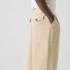 Bill Cotton Canvas Wide Leg Pants