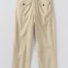 Bill Cotton Canvas Wide Leg Pants