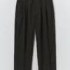 Bill Sketch Check Cotton Wool Pants