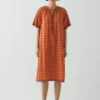 Bistrot Check Cotton Kaftan