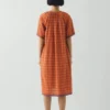 Bistrot Check Cotton Kaftan