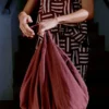 Patchwork Stripe Block Print Top