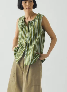 Block Print Sorbet Stripe Top