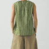 Block Print Sorbet Stripe Top