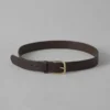 Brass Buckle Leather Belt