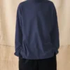 Brushed Cotton High Neck Lounge Top