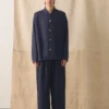 Camp Collar Garment Dyed Linen Shirt