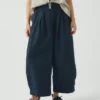 Carys Micro Houndstooth Wide Leg Pants