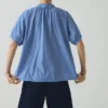 Cecily Gathered Cotton Shirt