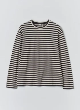 Chef Stripe Long Sleeve Cotton Tee