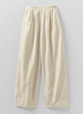 Corinne Cotton Linen Wide Leg Pants