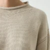 Cotton High Neck Sweater