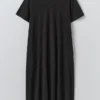 Cotton Jersey V Neck Dress