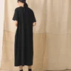 Cotton Jersey V Neck Dress
