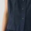 Cotton Linen Poplin Sleeveless Top