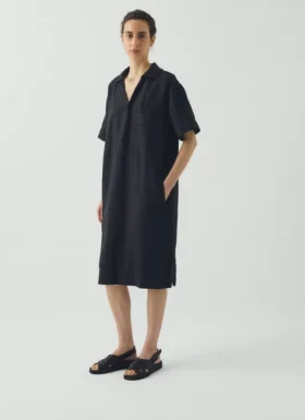 Cotton Linen Smock Dress
