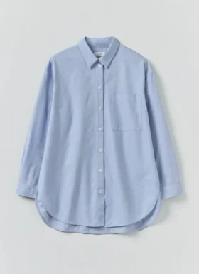 Cotton Oxford Oversized Long Shirt