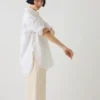 Cotton Oxford Oversized Long Shirt