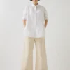 Cotton Oxford Oversized Long Shirt