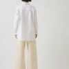 Cotton Oxford Oversized Long Shirt