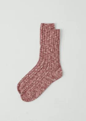 Cotton Slub Rib Socks