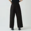 Cotton Wool Herringbone Pleat Front Pants