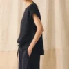 Crinkle Cotton Gauze Top