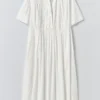 Embroidered Cotton Voile Dress