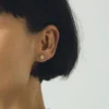 Emily Nixon Eolith Silver Earrings