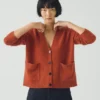 Ffion Wool Cashmere Boxy Cardigan