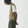 Fine Stripe Wool Cotton Tank