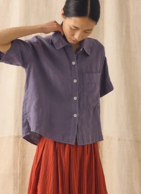 Garment Dyed Lightweight Linen Shirt