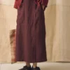 Garment Dyed Linen Apron Skirt
