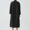 Garment Dyed Linen Button Shirt Dress