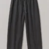 Garment Dyed Linen Drawstring Pants