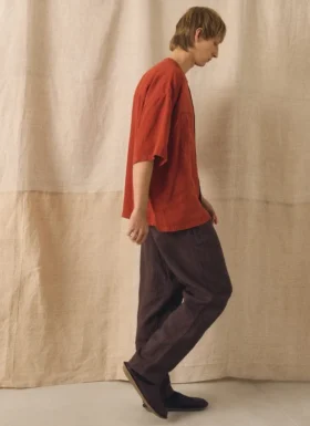 Alfie Garment Dyed Linen Pants
