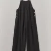 Garment Dyed Linen Pocket Jumpsuit