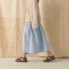 Garment Dyed Linen Skirt