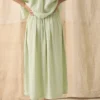 Garment Dyed Linen Skirt