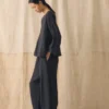 Garment Dyed Linen Top