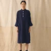 Garment Dyed Linen Tunic Dress